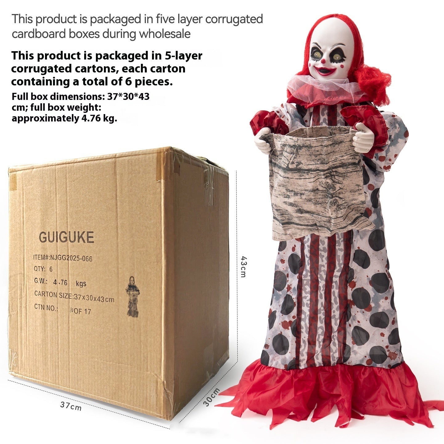 Halloween Electric Candy Girl Decoration Ornaments